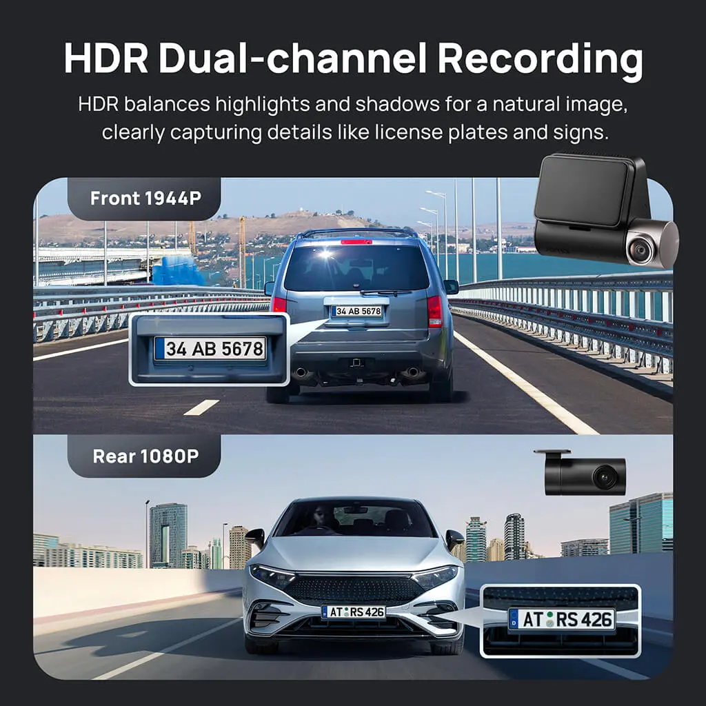 70mai_Dashcam_A510_-_dual_channel